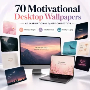 70 Motivational Quote Desktop Wallpapers – HD Wallpaper Bundle